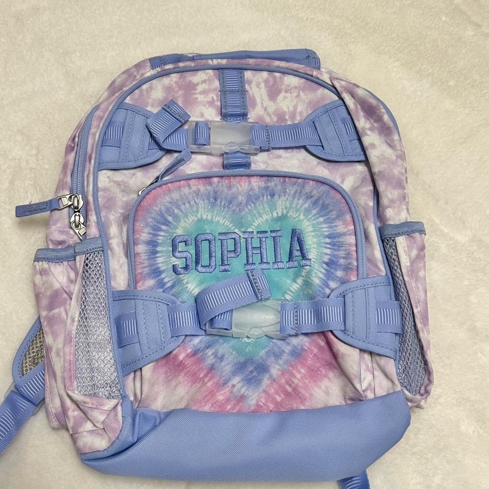 Pottery Barn Kids Mackenzie glitter laptop backpack